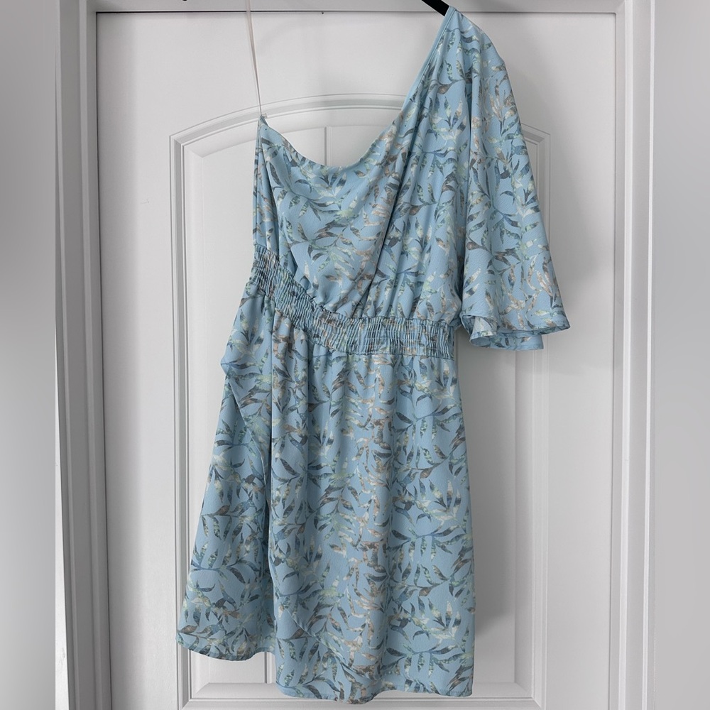 Floral One-Shoulder Dress